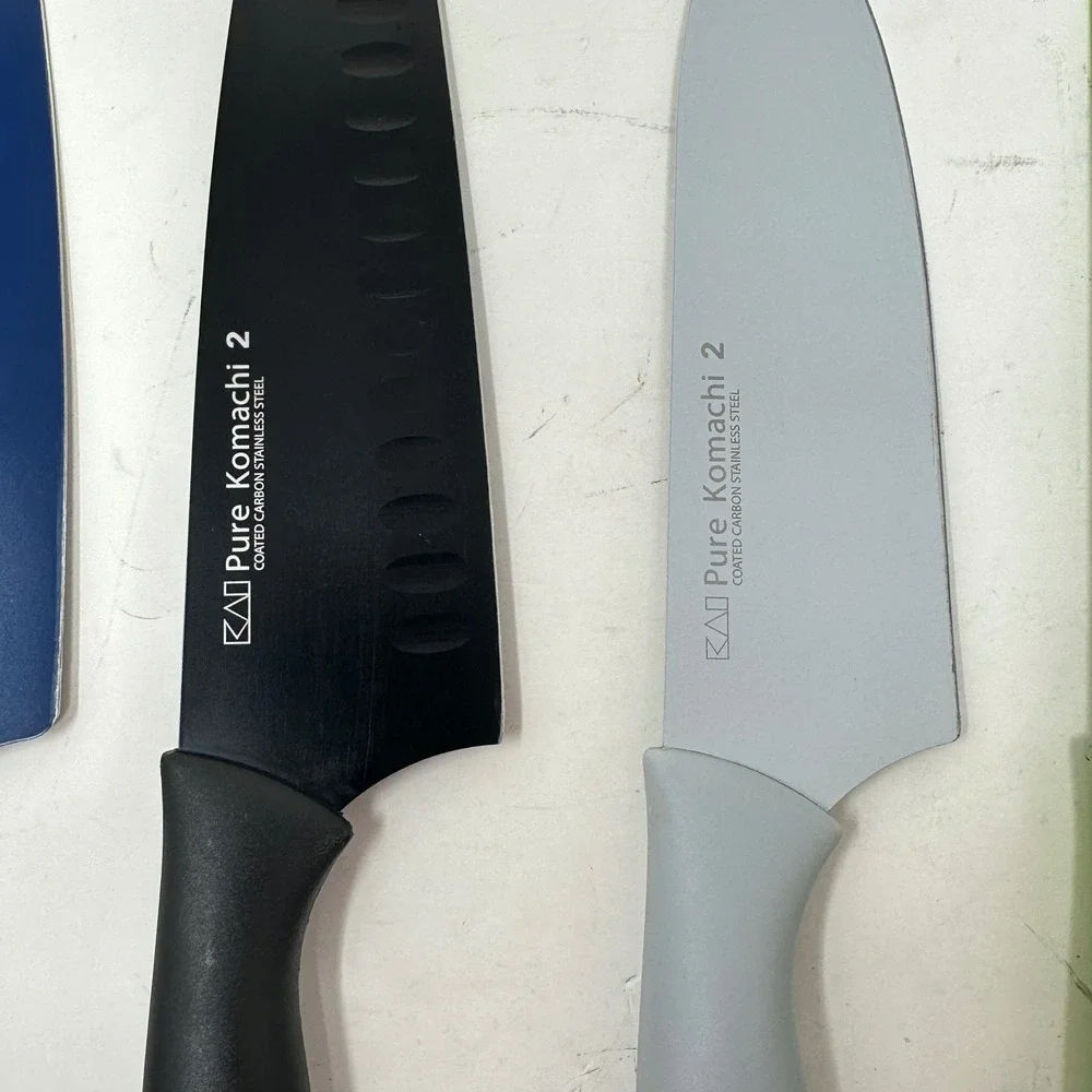 Kai Pure Komachi 2 Kitchen Knife Set 4 Piece Coated Stainless Steel with Sheaths